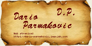Dario Parmaković vizit kartica